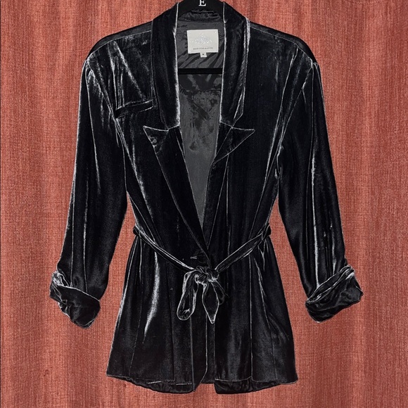 Madison Marcus Charcoal Velvet Jacket - Picture 1 of 8